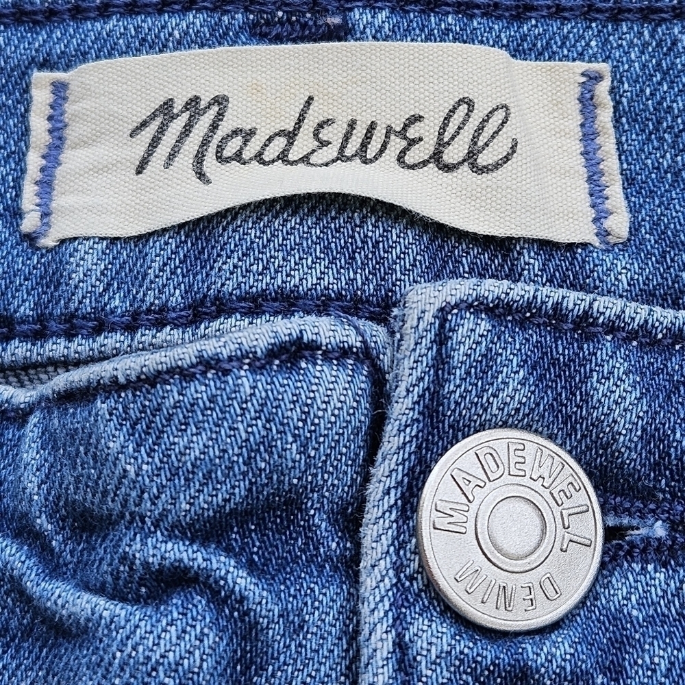 MADEWELL Straight Jean Medium Blue Indigo Wash: Seamed Edition Women's Size 23 - Picture 8 of 16